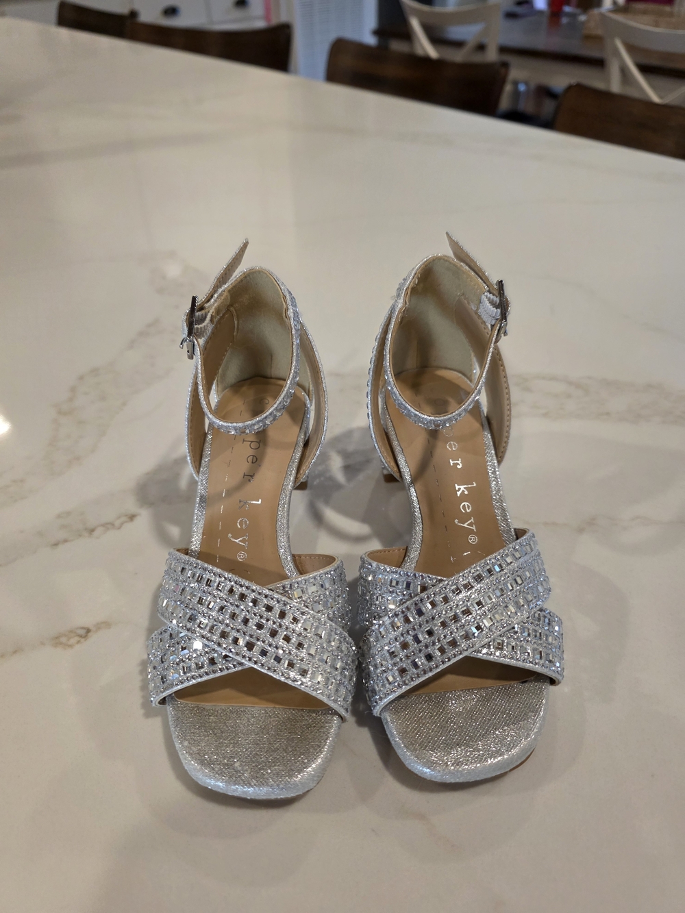 Cooper Key Size 11 Rhinestone Heels Toddler